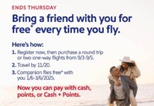 Limited time Southwest Companion Pass promo