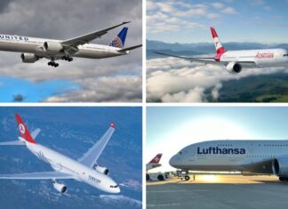 United Airlines Austrian Airlines Turkish Airlines Lufthansa Star Alliance partners