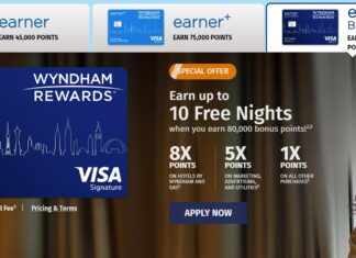 Wyndham Rewards Earner credit card increased welcome offers September 2024