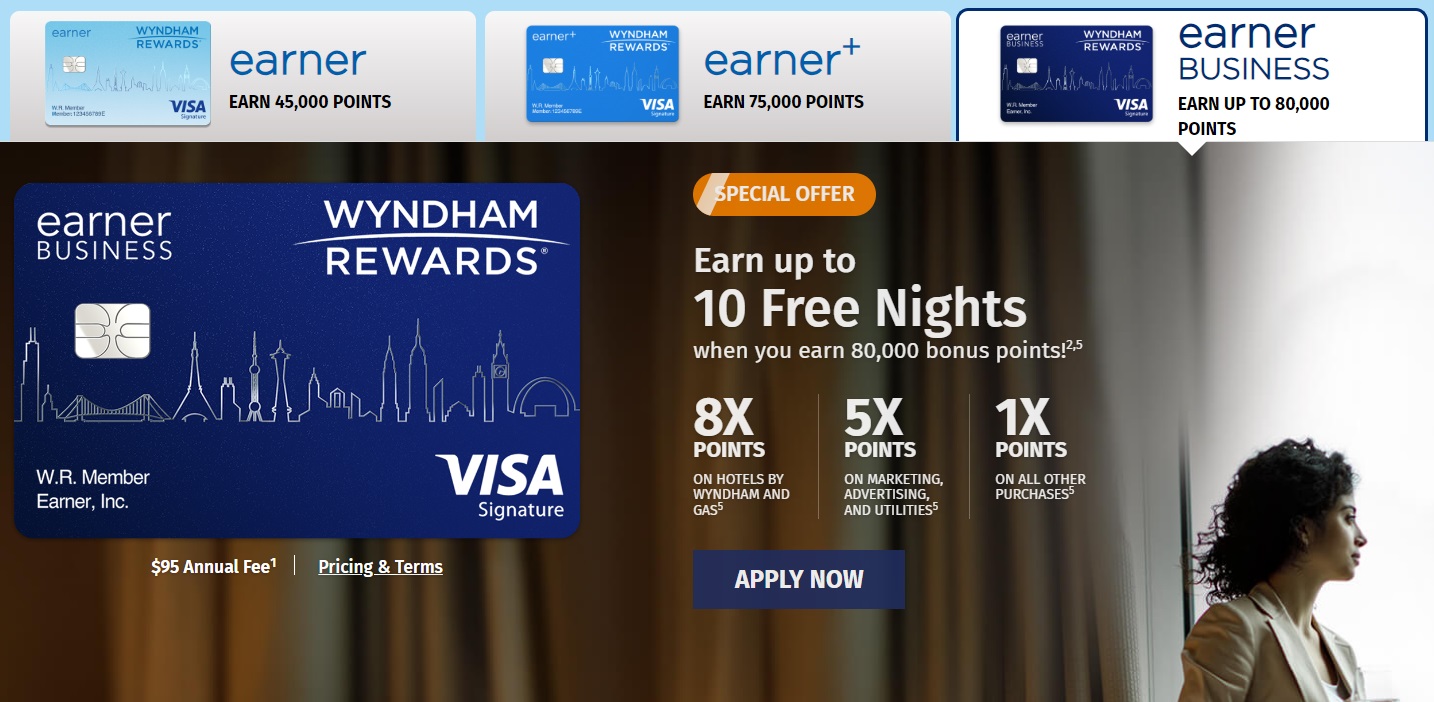 Wyndham Rewards Earner credit card increased welcome offers September 2024