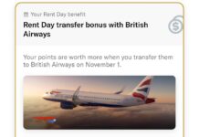 Bilt Rent Day November 2024 Avios transfer bonus