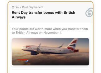 Bilt Rent Day November 2024 Avios transfer bonus