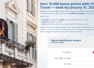 Chase Travel spend $400 hotel stays get 10,000 Ultimate Rewards