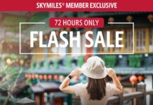 Delta SkyMiles flash sale award flights