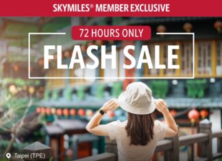 Delta SkyMiles flash sale award flights