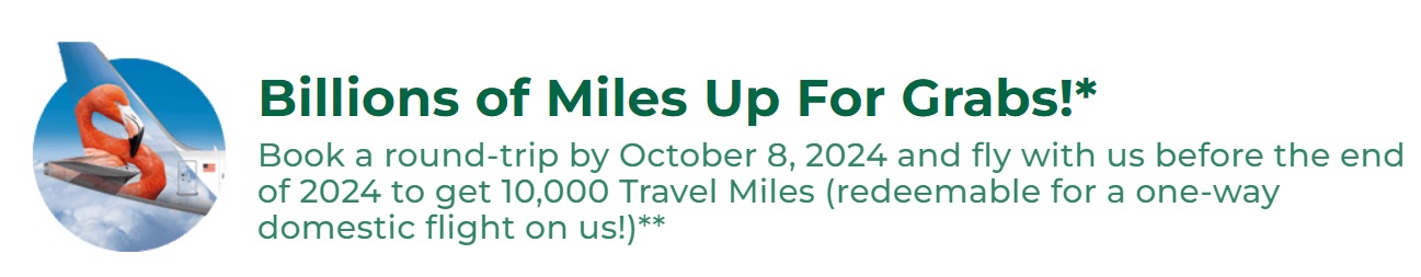 Frontier promotion 10,000 bonus miles