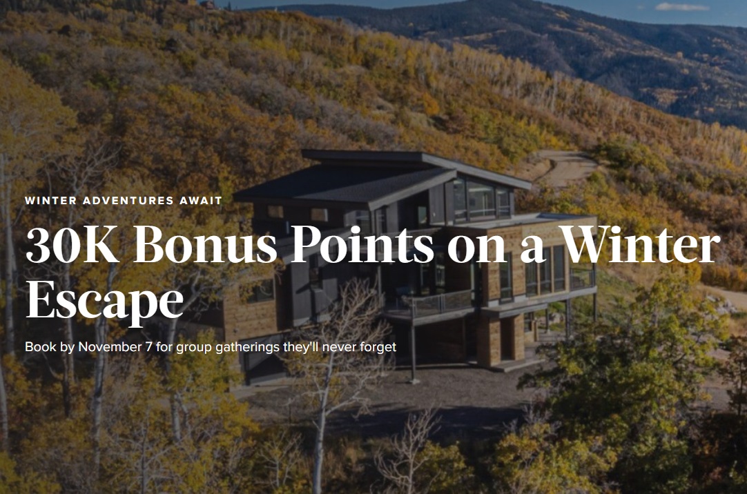 Marriott Homes & Villas promo spend $1k get 30,000 points