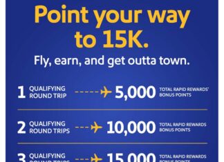 Southwest bonus point promotion