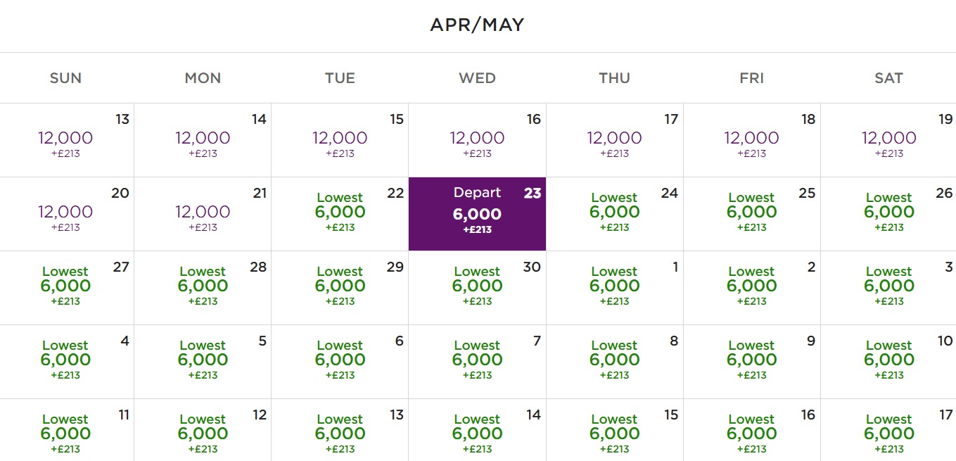 Virgin Atlantic LHR-JFK April-May 2025