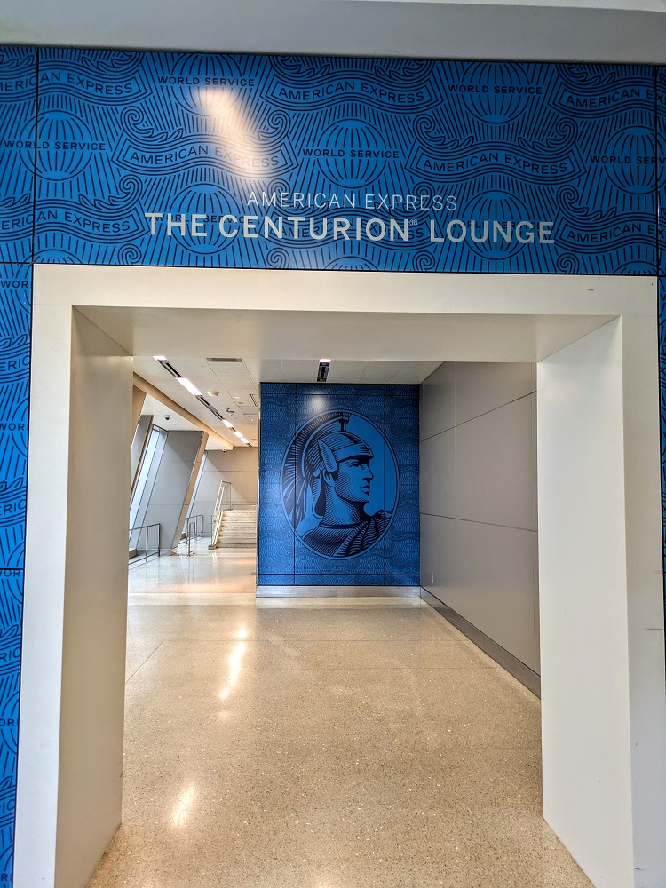 Entrance to the Centurion Lounge at LAX airport