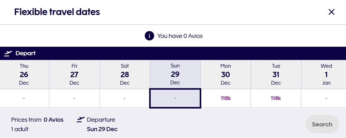 Finnair with award availability