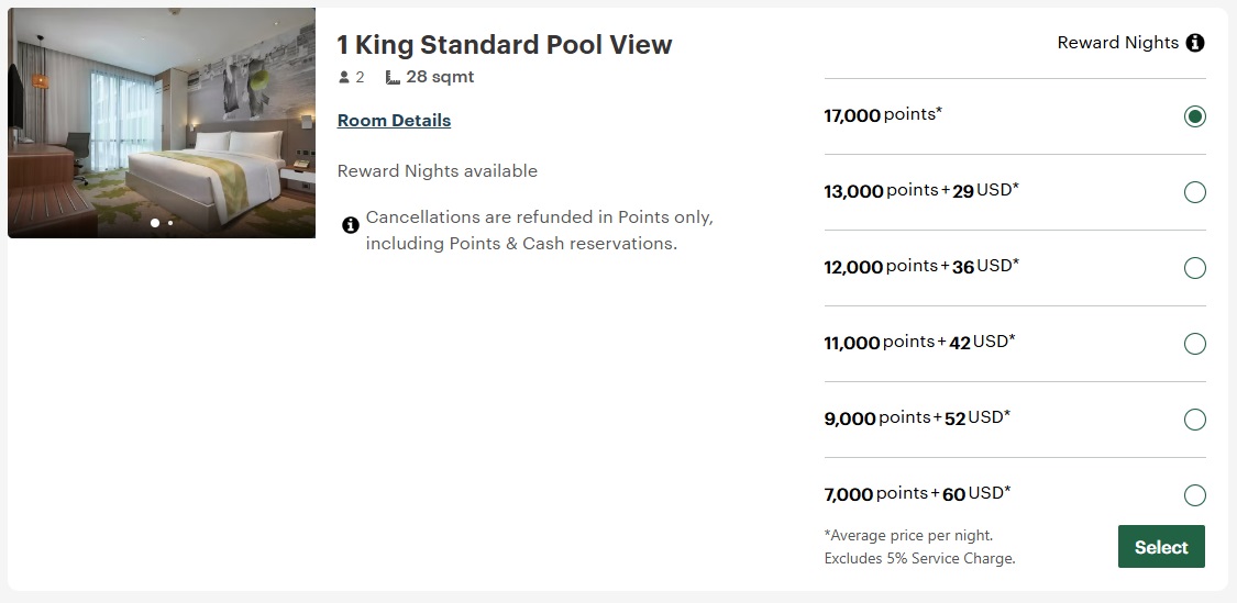 Holiday Inn & Suites Saigon Airport 1 king standard pool view