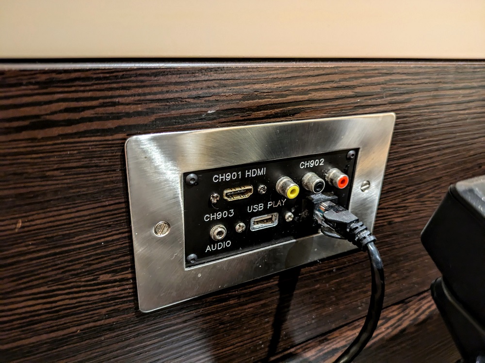 Premier Inn London Heathrow Terminal 4 - There's an HDMI input, so devices like Fire TV Sticks will presumably work