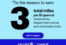 United card spending offer 3x