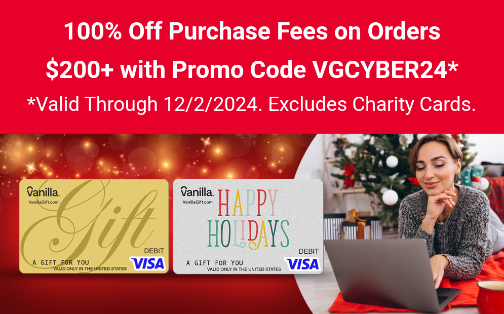 VanillaGift promo code VGCYBER24