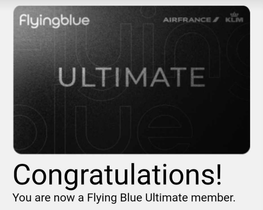 Air France Flying Blue Ultimate status