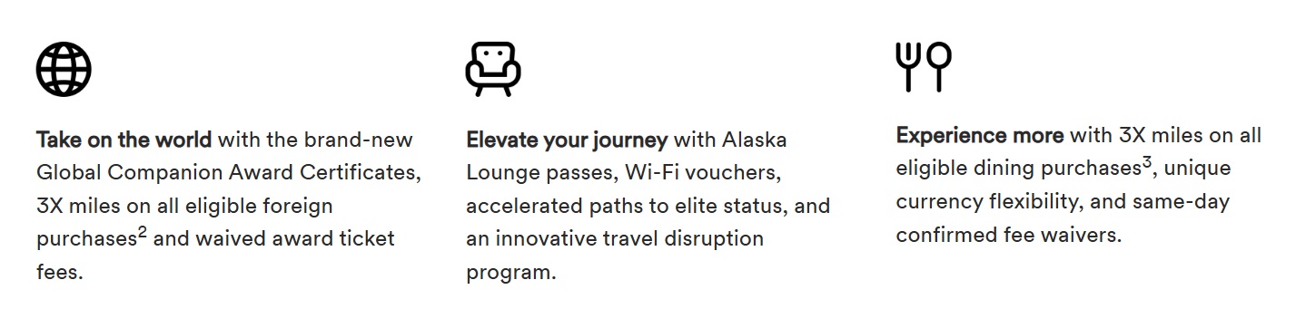 Alaska Airlines premium card benefits & features