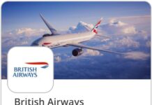 British Airways Chase Offer 5% back