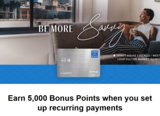 Hyatt cardholder recurring payment promotion