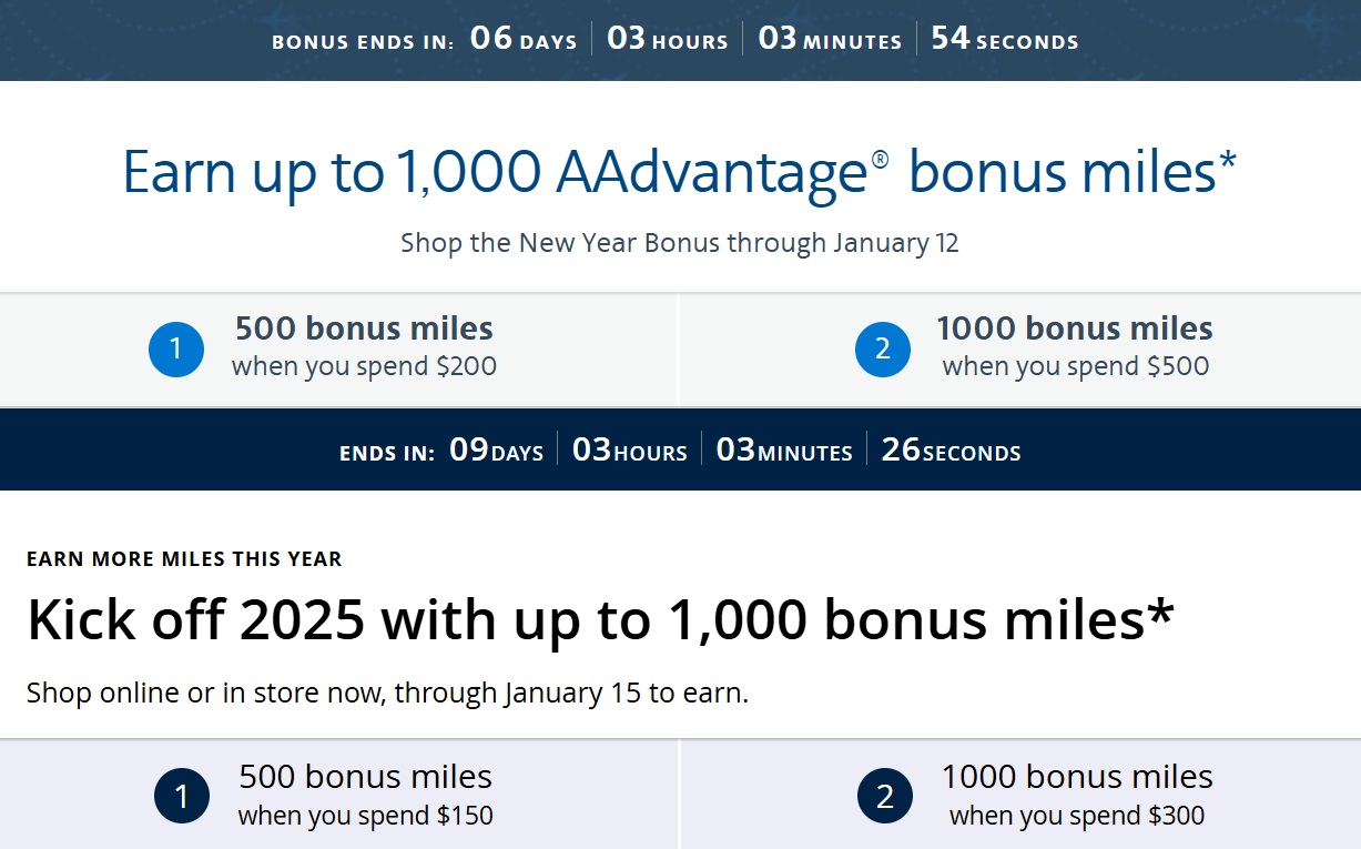 American Airlines & United shopping portal promos: Earn up to 2,000 bonus miles