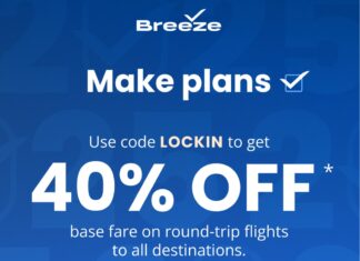 Breeze Airways promo code LOCKIN