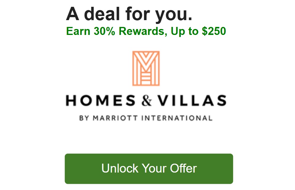 Capital One Shopping Marriott Homes & Villas 30% cashback