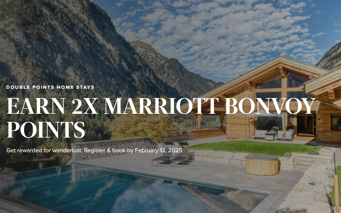 Marriott Homes & Villas promo double points