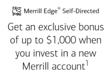 Merrill Edge $1,000 bonus