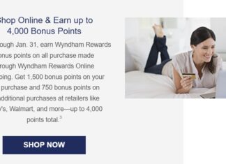 Wyndham Rewards shopping portal promo