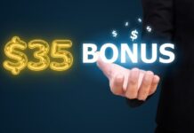 $35 bonus cashback