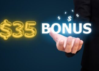 $35 bonus cashback