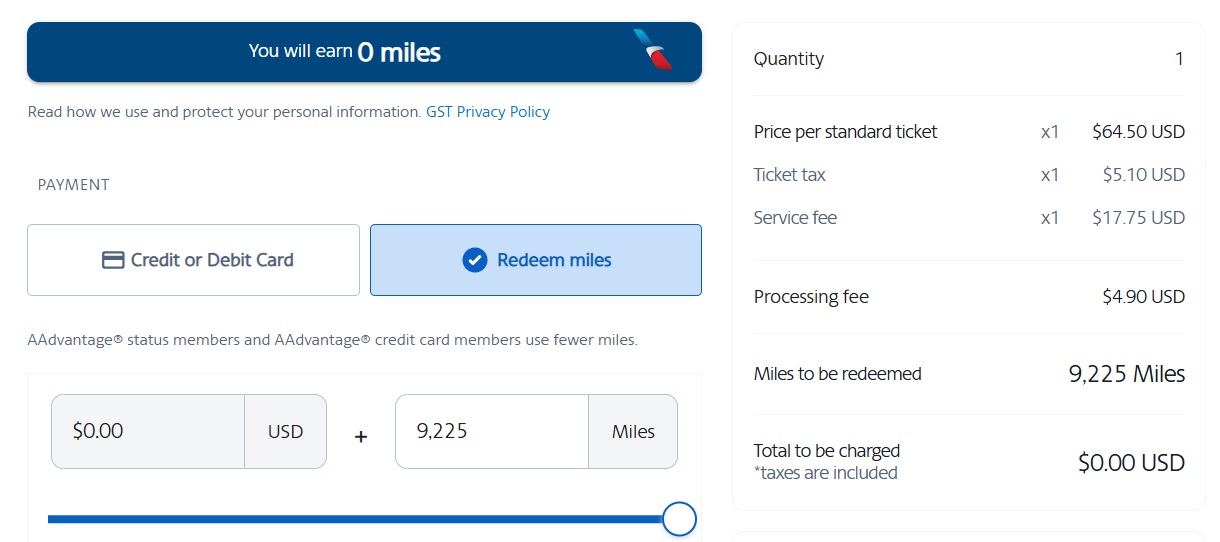 Billy Joel & Sting ticket price in miles