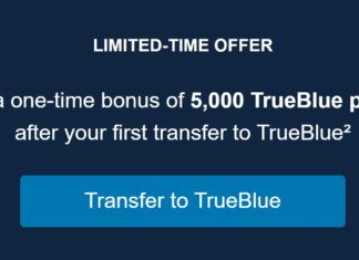 Capital One JetBlue TrueBlue transfer bonus