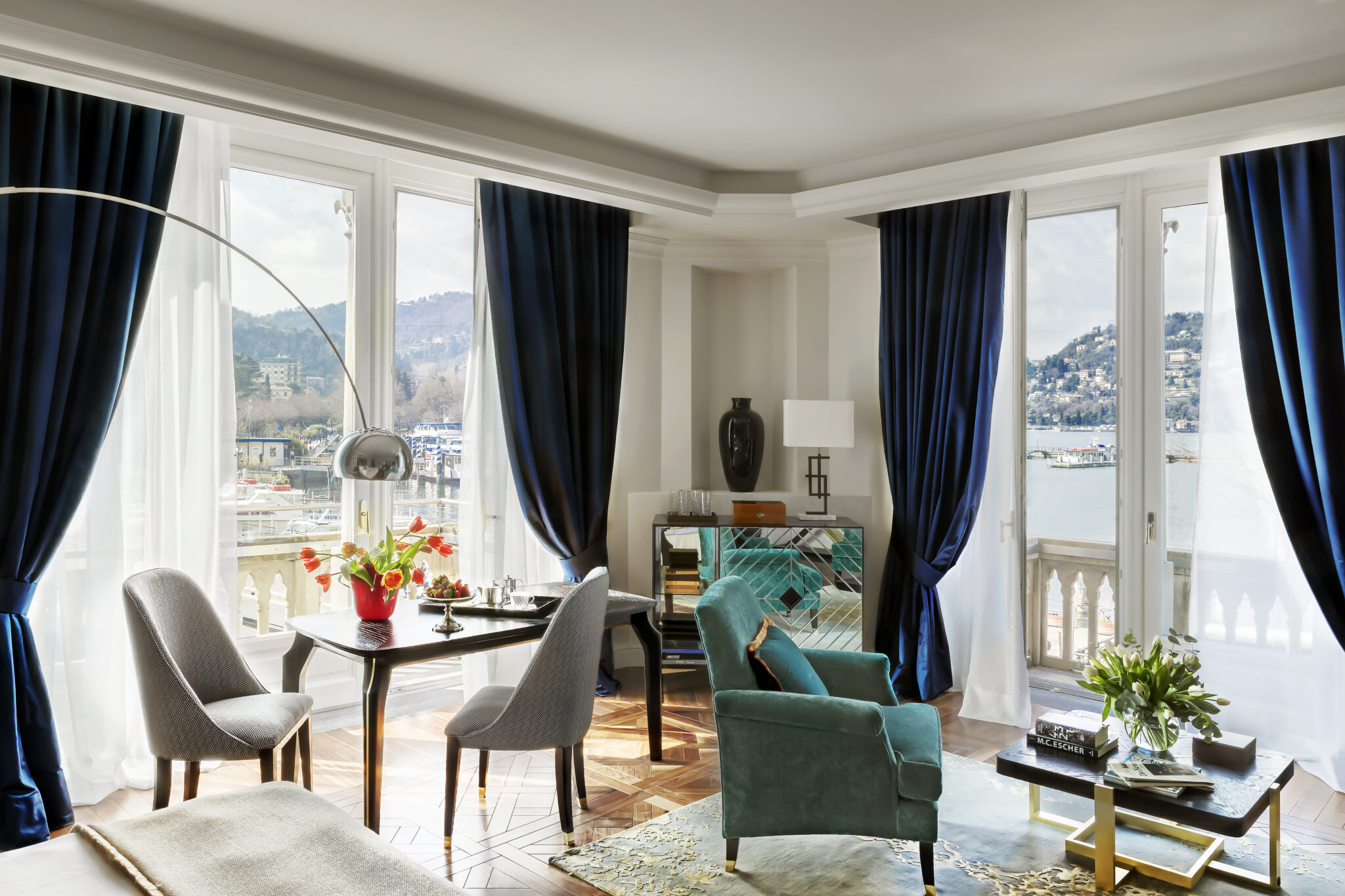 Corner suite at VISTA Palazzo Lago di Como in Italy, an SLH property (image courtesy of Hilton)