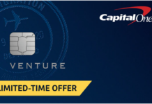 Limited time offer - Capital One Venture Rewards card