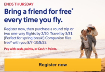 Southwest Companion Pass promo