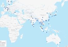 Thai Airways Route Map via Flight Connections