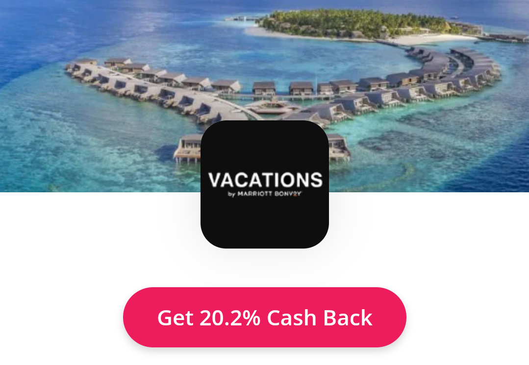 TopCashback Vacations by Marriott Bonvoy 20.2% cashback