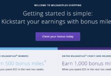 United MileagePlus shopping portal bonus