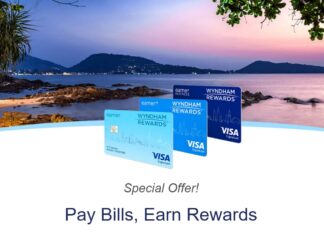 Wyndham Rewards credit card bill pay bonus points