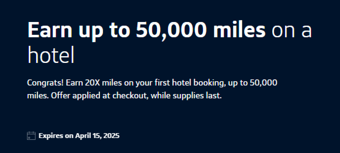 Capital One bonus miles hotel booking