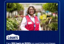 Lowe's Amex Offer spend $200 get $50 back