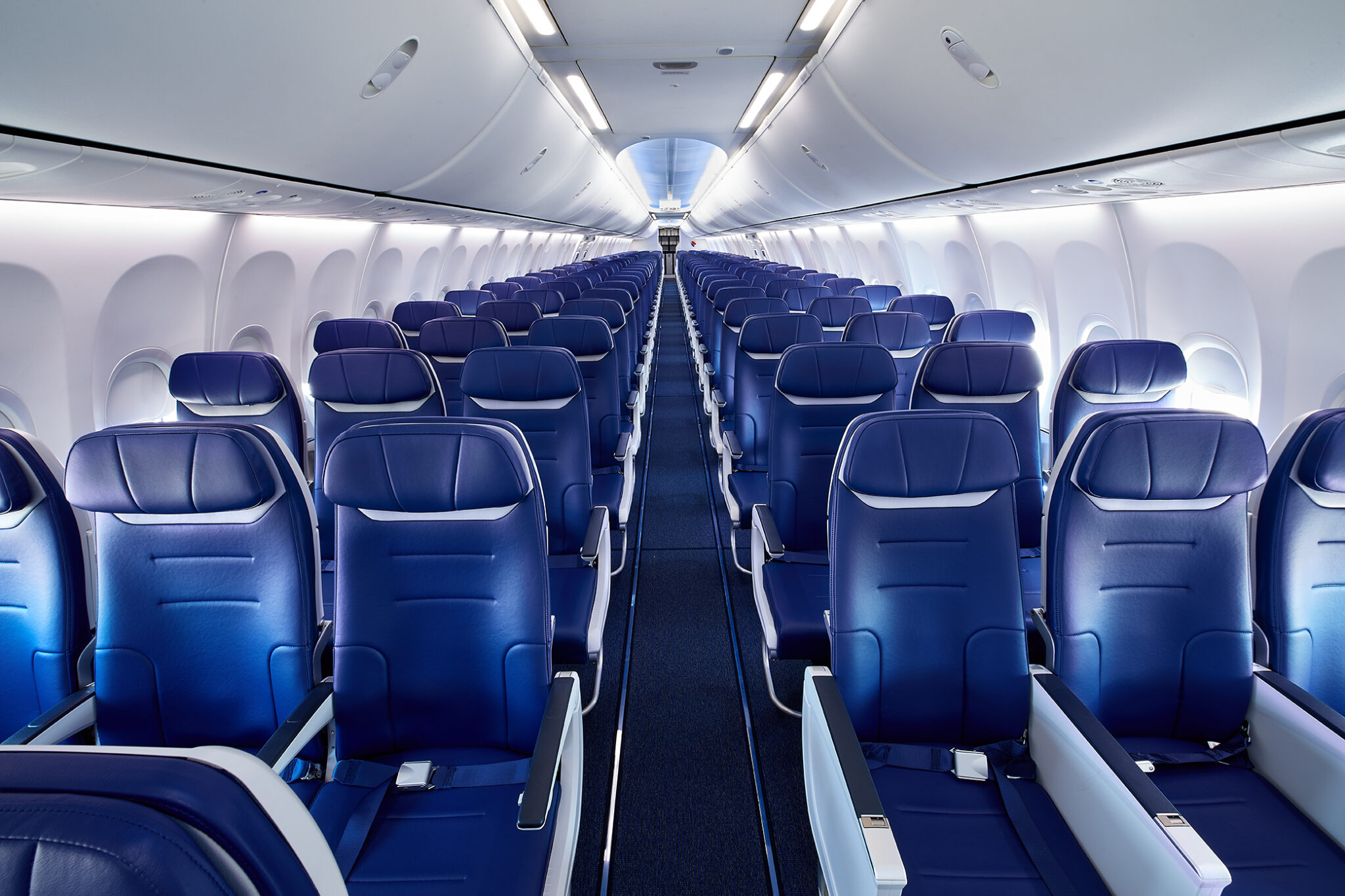 Southwest Airlines airplane interior