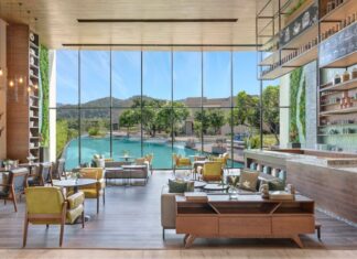 The Great Room at Jim Corbett Marriott Resort & Spa in India (image courtesy of Marriott)