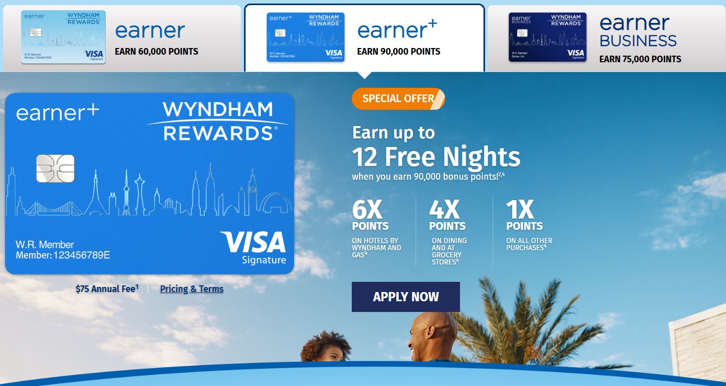 Wyndham Rewards credit card increased welcome offers