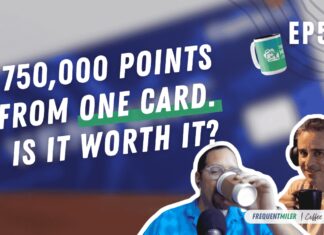 750,000 points from one card. (3)