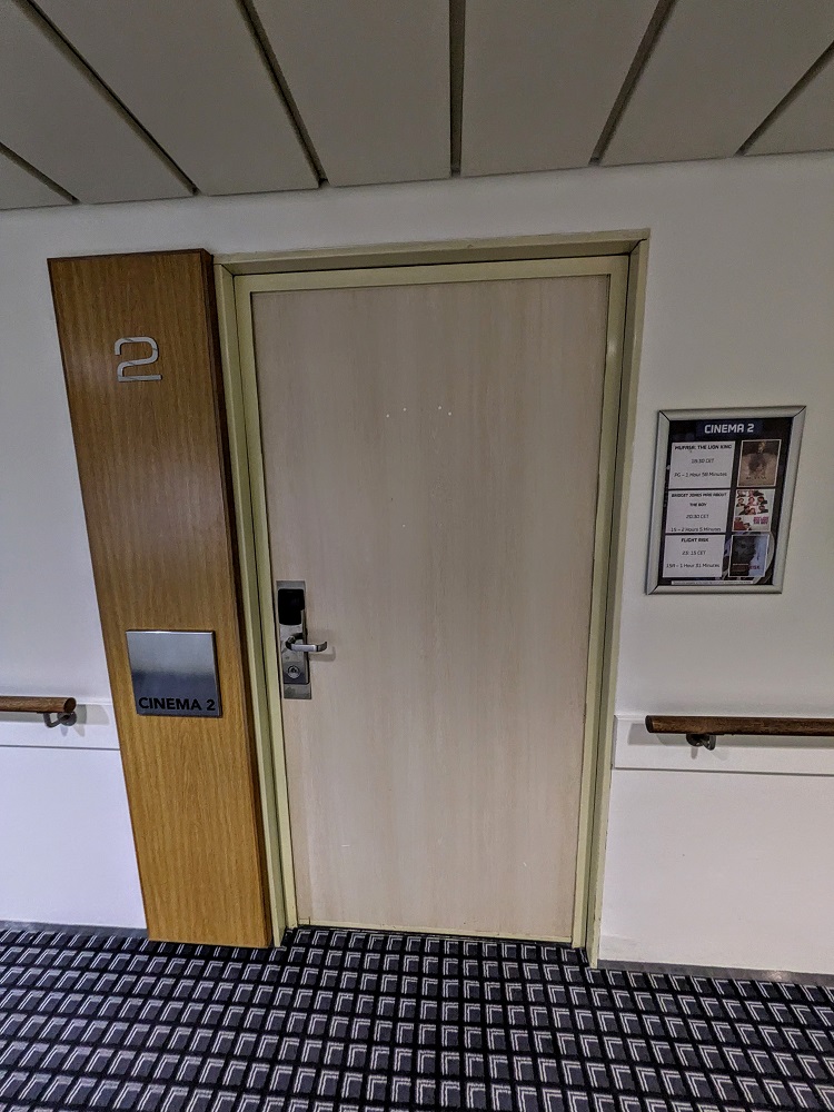 DFDS ferry Amsterdam to Newcastle - Cinema 2