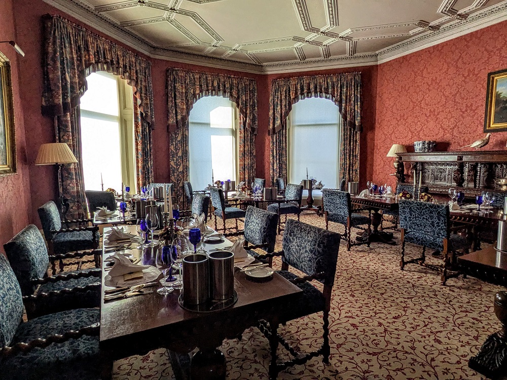 Dining room at Inverlochy Castle Hotel