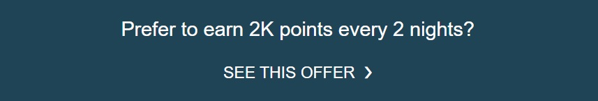 IHG One Rewards promo 2 nights 2k points 4 nights 8k points email 2k
