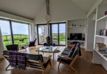 Living room of The Two Byres on the Isle of Skye (booked through Cottages.com using Wyndham points)